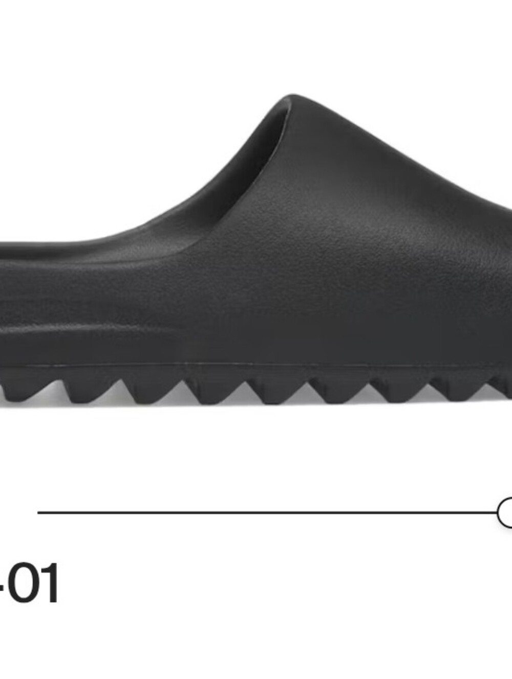 Yeezy Black Slide Sandals Size 9